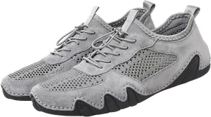 Men's Casual Sneakers Lightweight Comfortable Walking Shoes Adjustable Laces Versatile for Daily Wear Travel