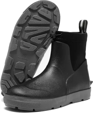 Men's Deck Boots,Ankle Rubber Rain boots Waterproof Anti-Slip Waterproof Shoes, Fishing Boating Boots Water Work Shoes for Men