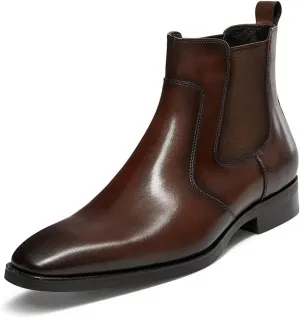 Mens Dress Boots Leather Chelsea Boots for Men