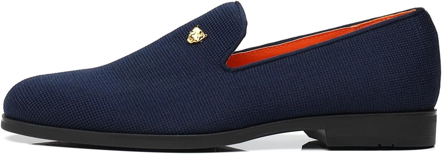 Men's Dress Loafers Stylish Flying Woven Party Wedding Shoes