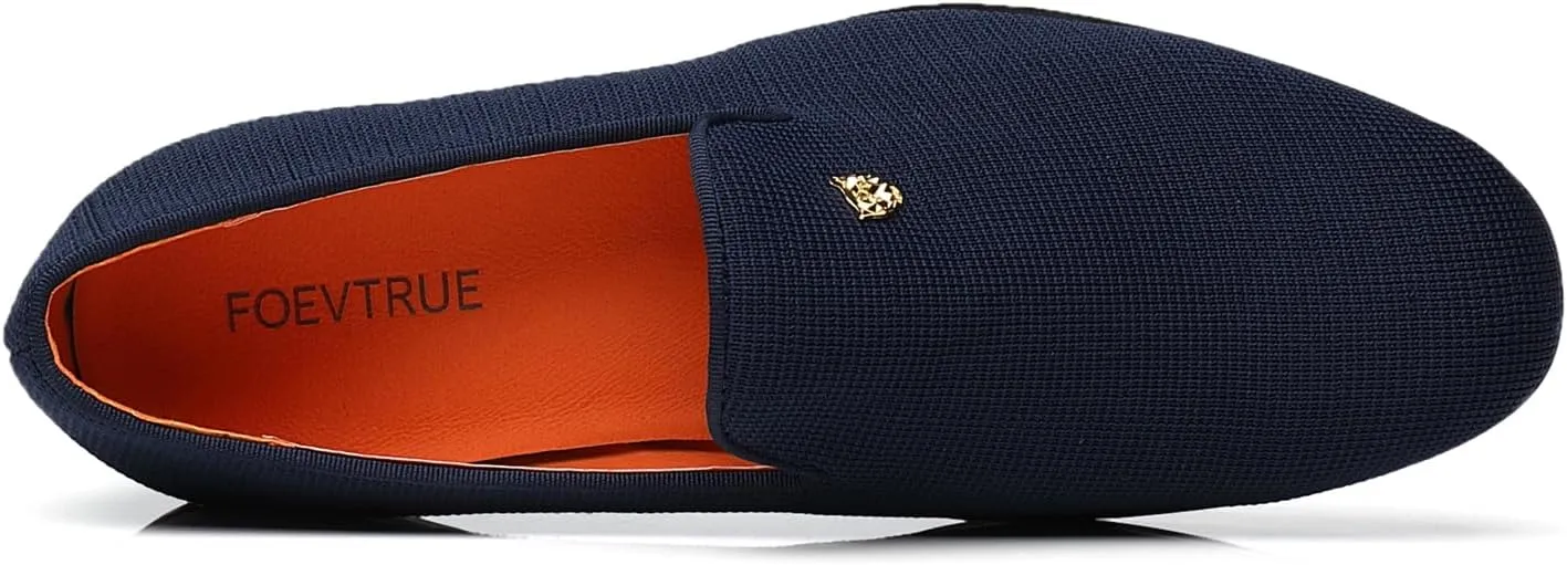 Men's Dress Loafers Stylish Flying Woven Party Wedding Shoes