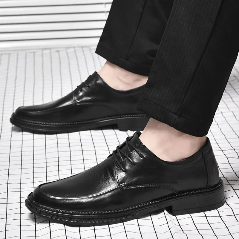 Men's Dress Shoes Classic Formal Lace Up Oxford Mens Wedding Pointed Toe Wingtip Brogue