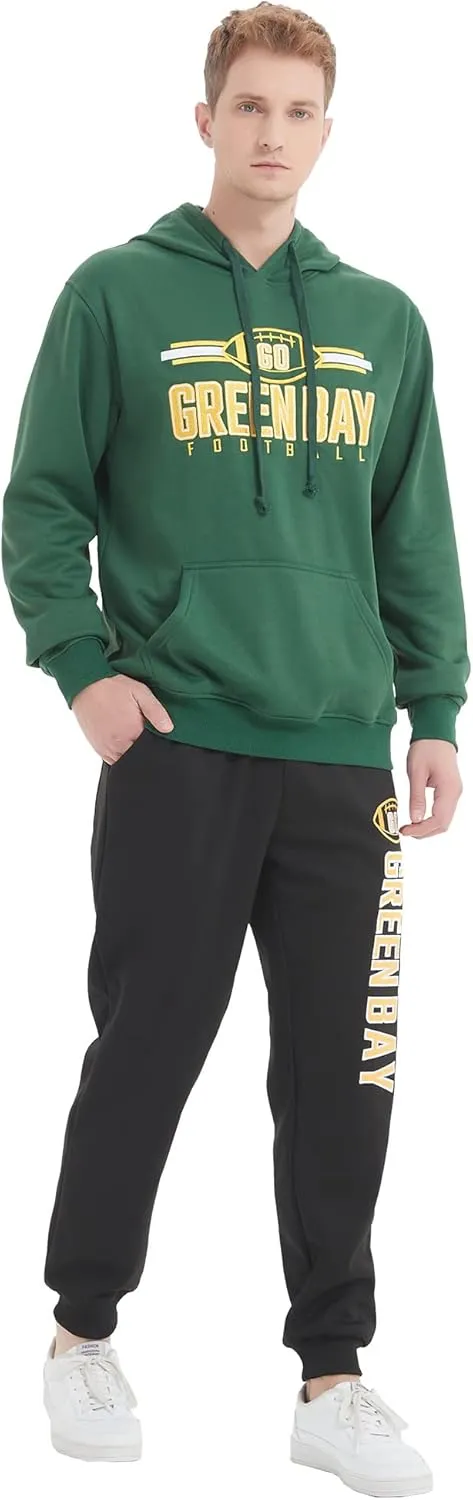 Mens Embroidery Go City Name Sweatpants Active Soft Fleece Jogger Sport Lounge Pants