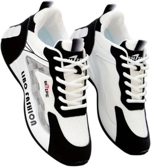 Men's Fashion Sneakers Running Shoes Lace Up Non Slip for Teenager Outdoor Training Workout, All Seasons