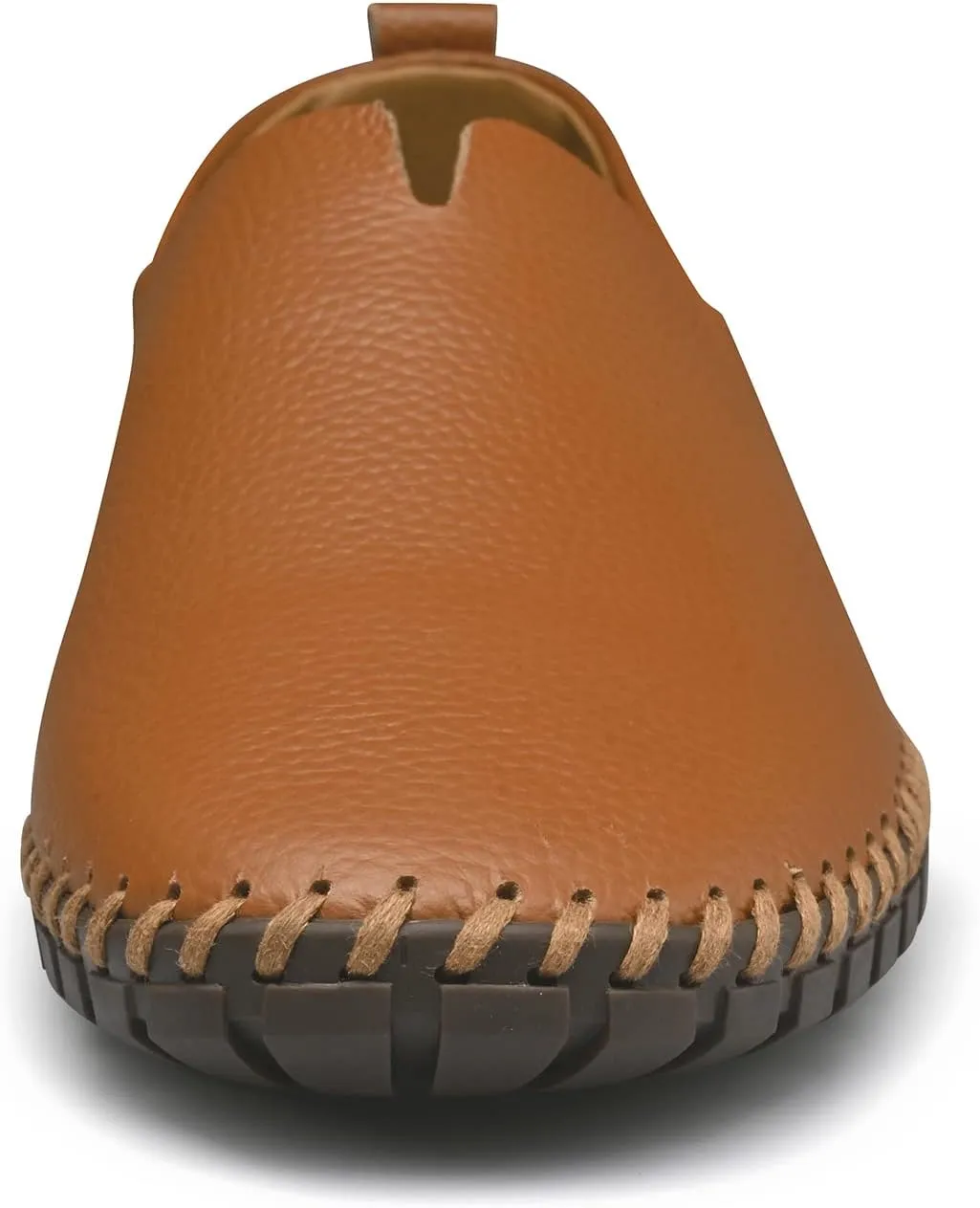 Men's Leather Loafers Slip-in, Soft and Breathable, Hand-Stitched, Stylish Casual Shoes, Light Driving Dress Shoes