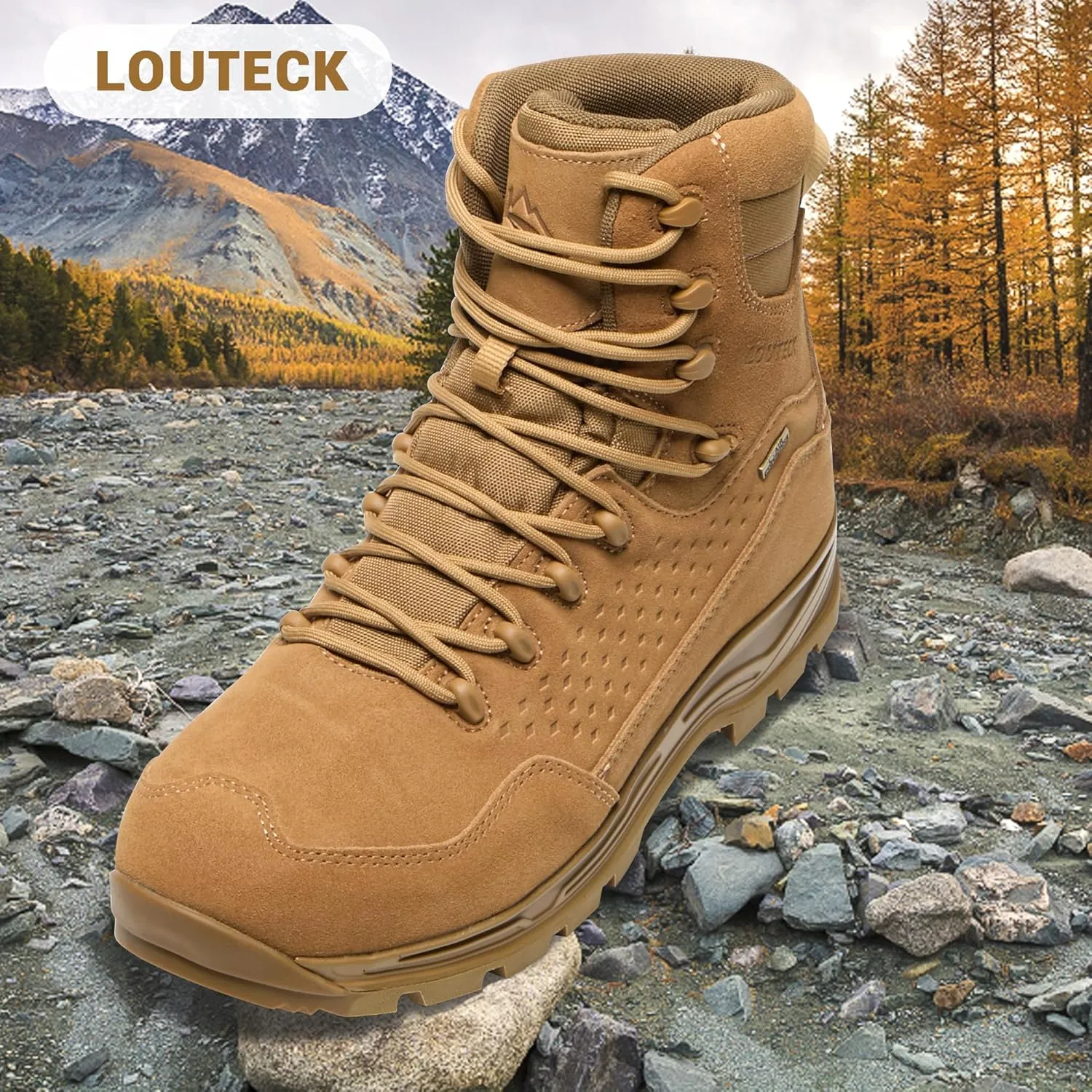 Men's Military & Tactical Boots – Waterproof & Comfortable Boots for Men, Perfect for Work, EMS, Hiking, and Combat
