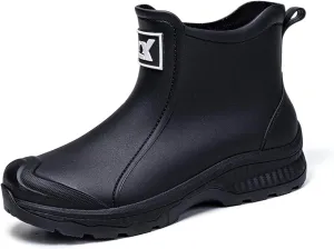 Men's Rain Shoes for Outdoor Activities Comfortable Slip Rubber Boots Ideal for Gardening Fishing Hiking and