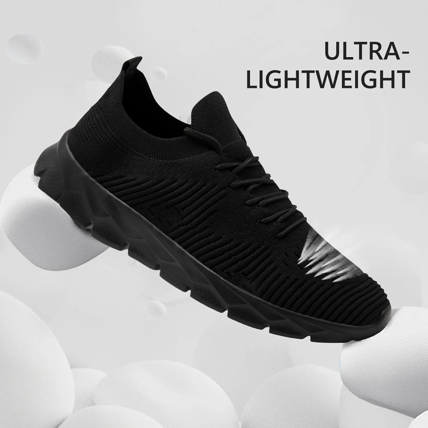 Mens Running Shoes Fashion Sneakers Slip on Breathable Tennis Gym Sports Workout Walking Shoes Lightweight