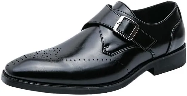 Men's Slip-on Driving Moc Loafer Men Fashion Comfort Classic Brogue Toe Slip On Loafers Oxford Dress Shoes