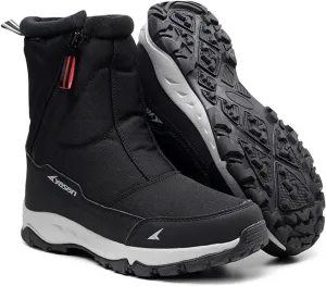Mens Snow Boots Waterproof,Casual Lightweight Fur Lined Winter Sneakers for Men,Comfortable Anti-Slip Cold-Weather Warm Winter Work Boots