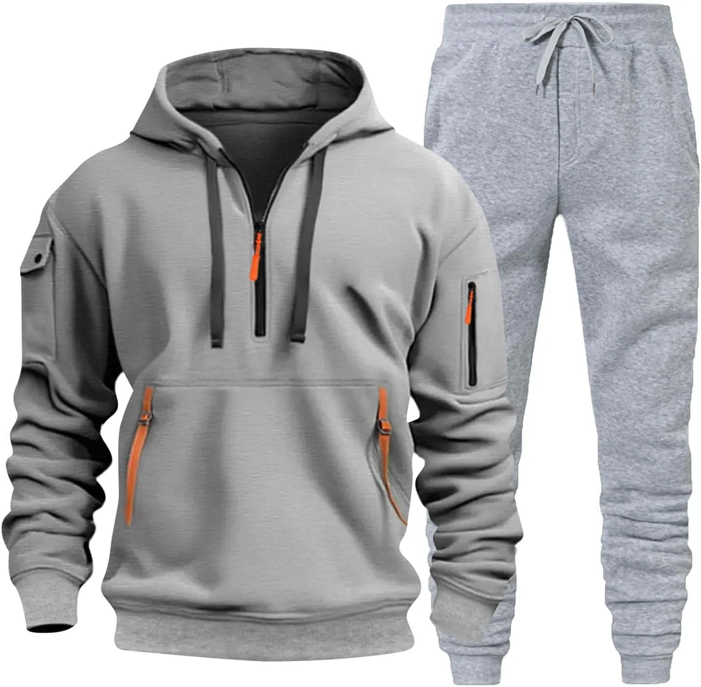 Men's Tracksuit 2 Piece Hoodies Casual Jogging Gym Sweat Suits for Men Jogging Sweatshirts Sweatsuits Sets