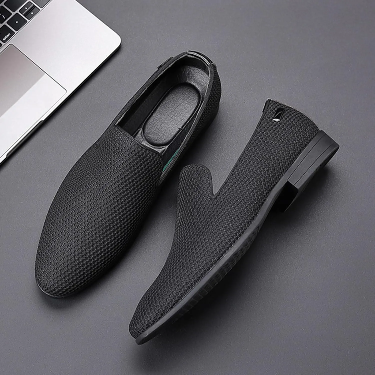 Men's Tuxedo Dress Loafers Slip-on Lightweight Business Wedding Dress Shoes Fashion Penny Smoking Shoes