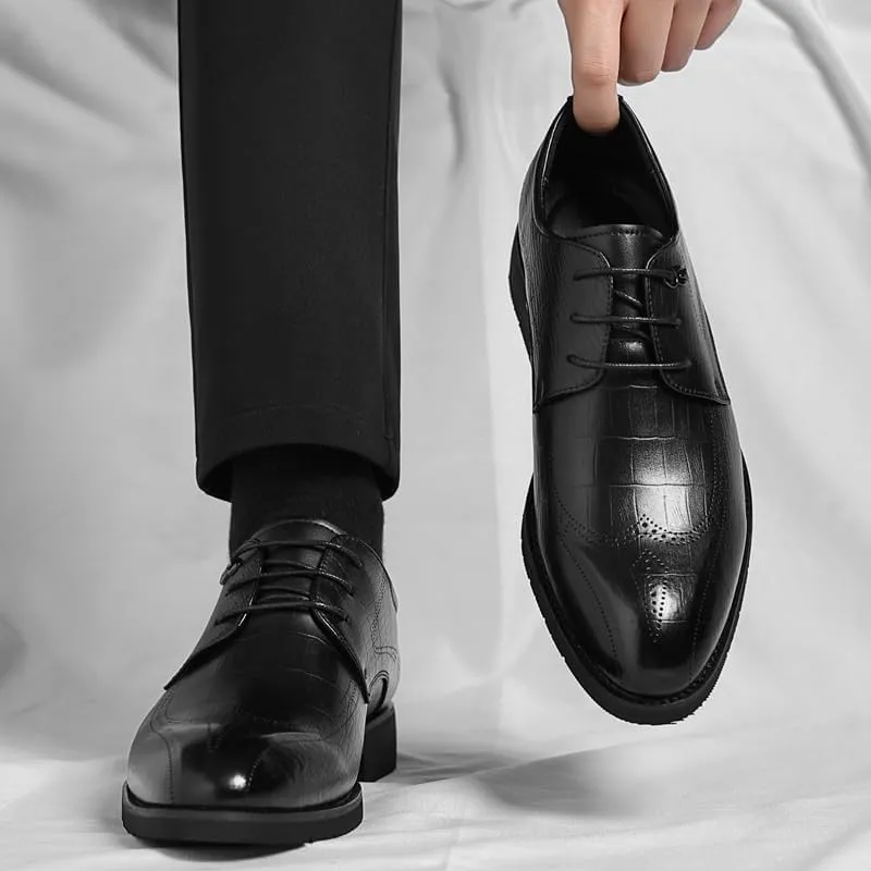 Mens Tuxedo Shoes Comfort Non Slip Casual Business Work Formal Shoes Business Sneaker Dress Shoes for Men(9)