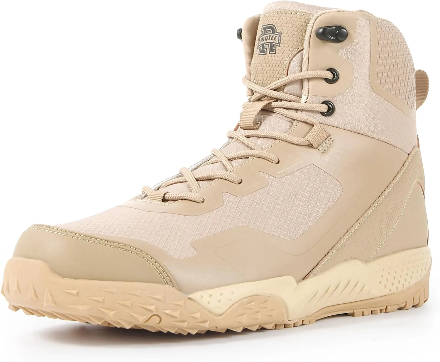 Men's Waterproof Lightweight Military and Tactical Boots Hiking Boots Work Boots Side Zipper Combat Boots