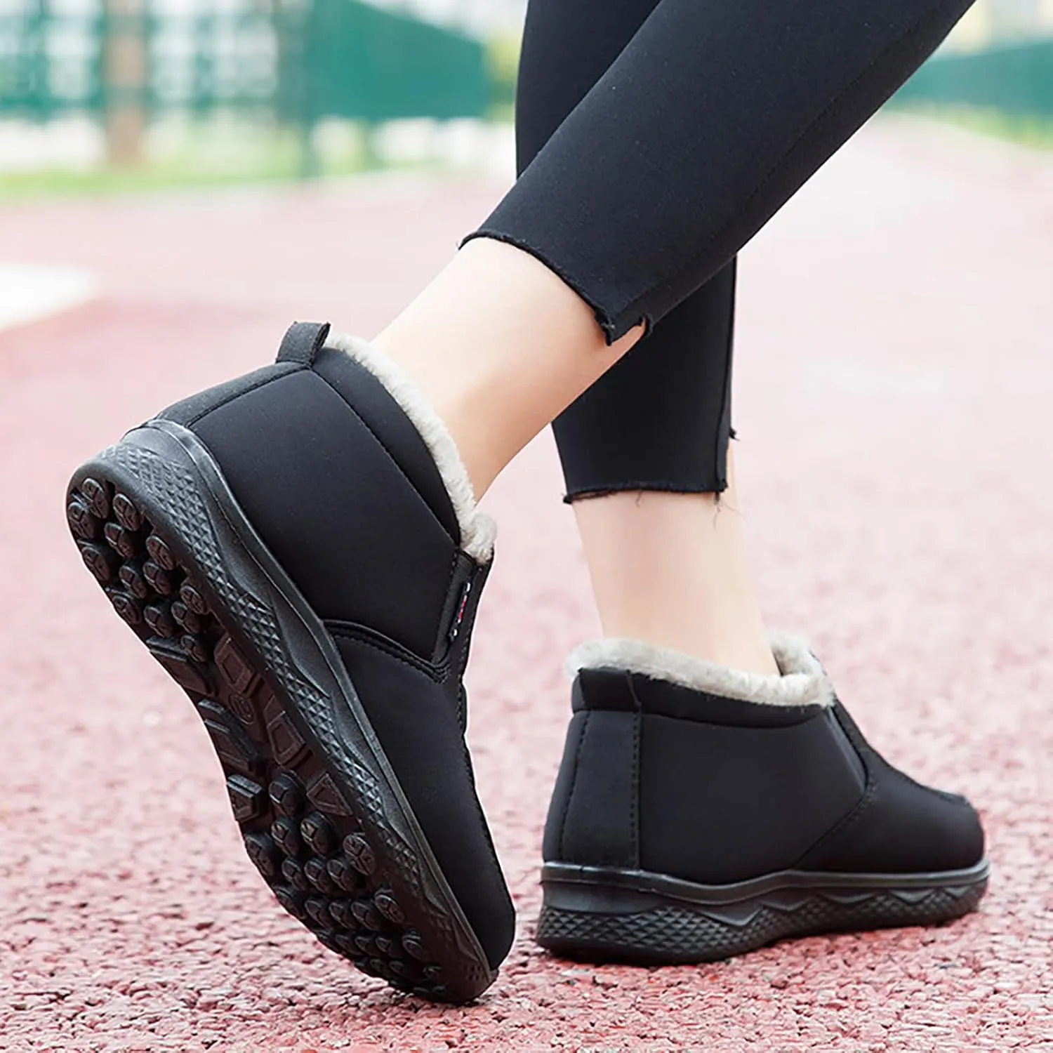 Men's Women's Snow Boots Winter Boots for Women Men Platform Fashion Sneakers Anti-Slip Waterproof Outdoor Shoes Warm Fur Lined Ankle Booties Comfortable Shoes for Women Cozy Insulated Short Boots