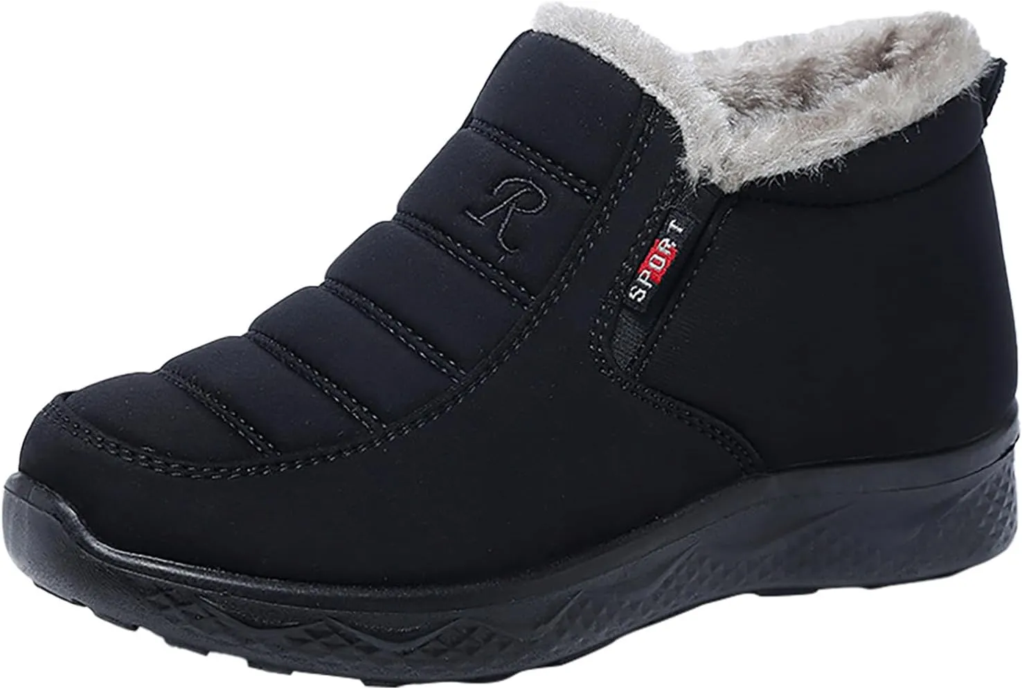Men's Women's Snow Boots Winter Boots for Women Men Platform Fashion Sneakers Anti-Slip Waterproof Outdoor Shoes Warm Fur Lined Ankle Booties Comfortable Shoes for Women Cozy Insulated Short Boots