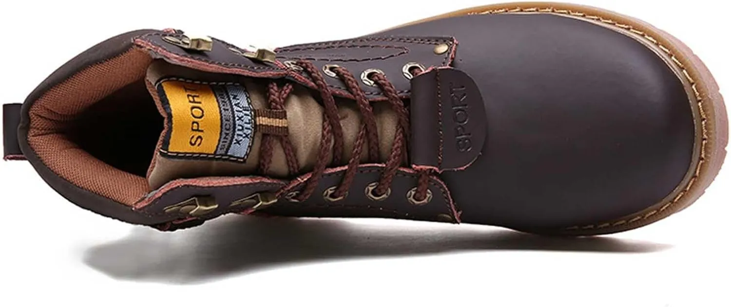 Men's Work Boots Steel Toe Hiking Sneakers Ankle Ladies Women's Workout Shoes Winter Platform Shoes Slip Resistant Safety Hike Grounded Footwear