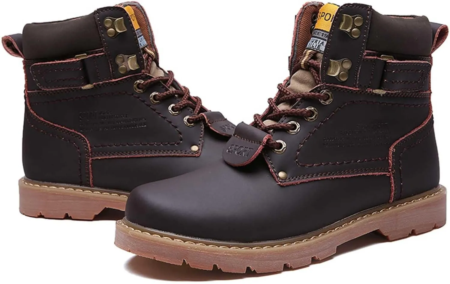 Men's Work Boots Steel Toe Hiking Sneakers Ankle Ladies Women's Workout Shoes Winter Platform Shoes Slip Resistant Safety Hike Grounded Footwear