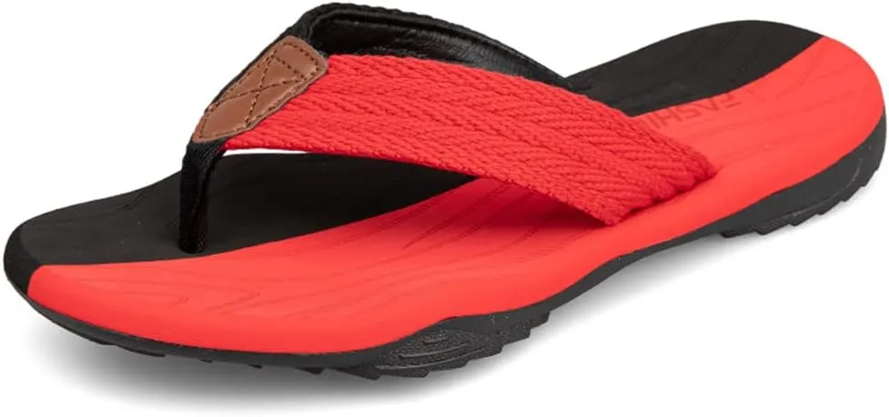 MGGMOKAY Men's Flip Flops Sandal Comfortable Thong Sandals Arch Support Casual T-Strap Sandals for Men Summer Beach Slides Shoes