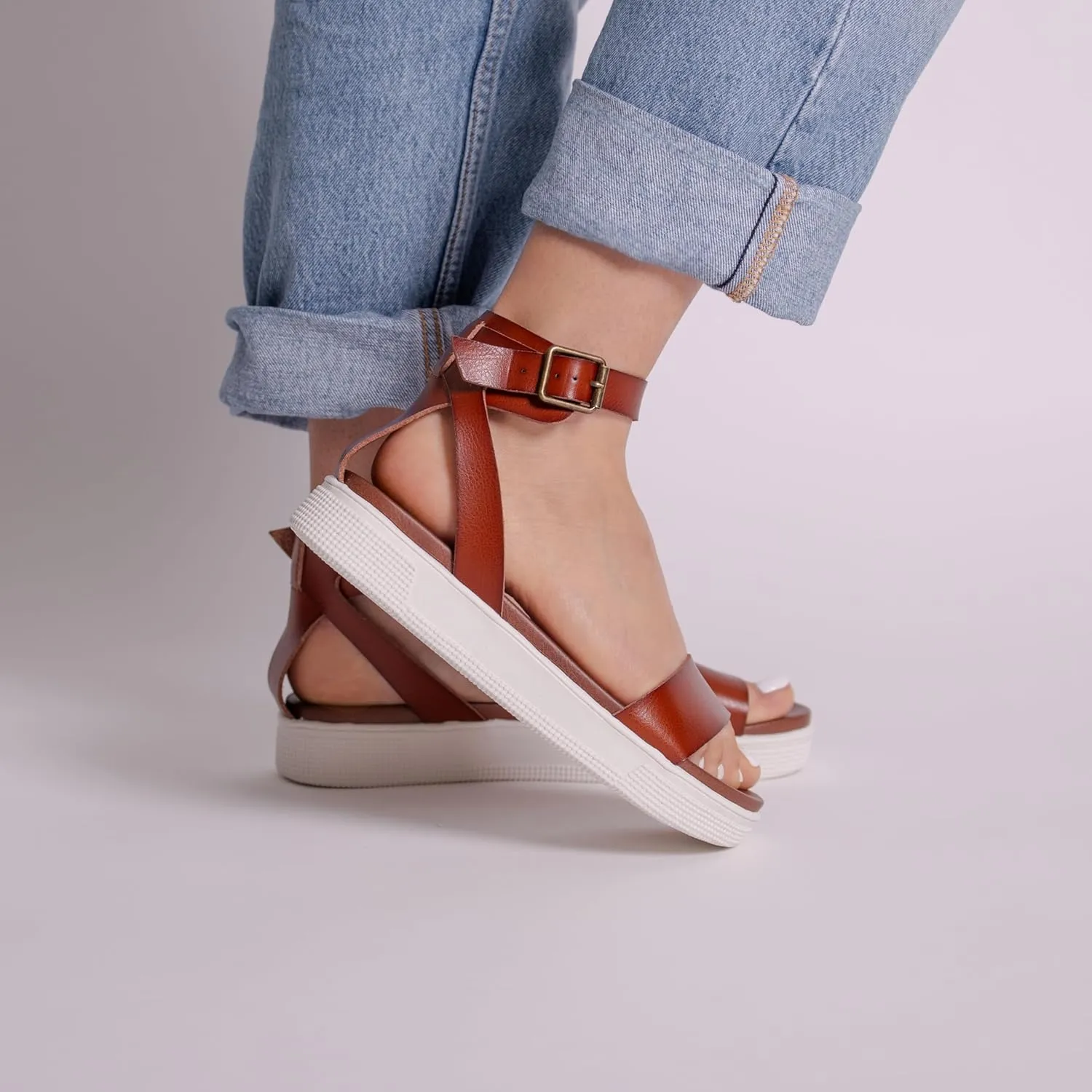 MIA Shoes Ellen Womens Ankle Strap Platform Sandals