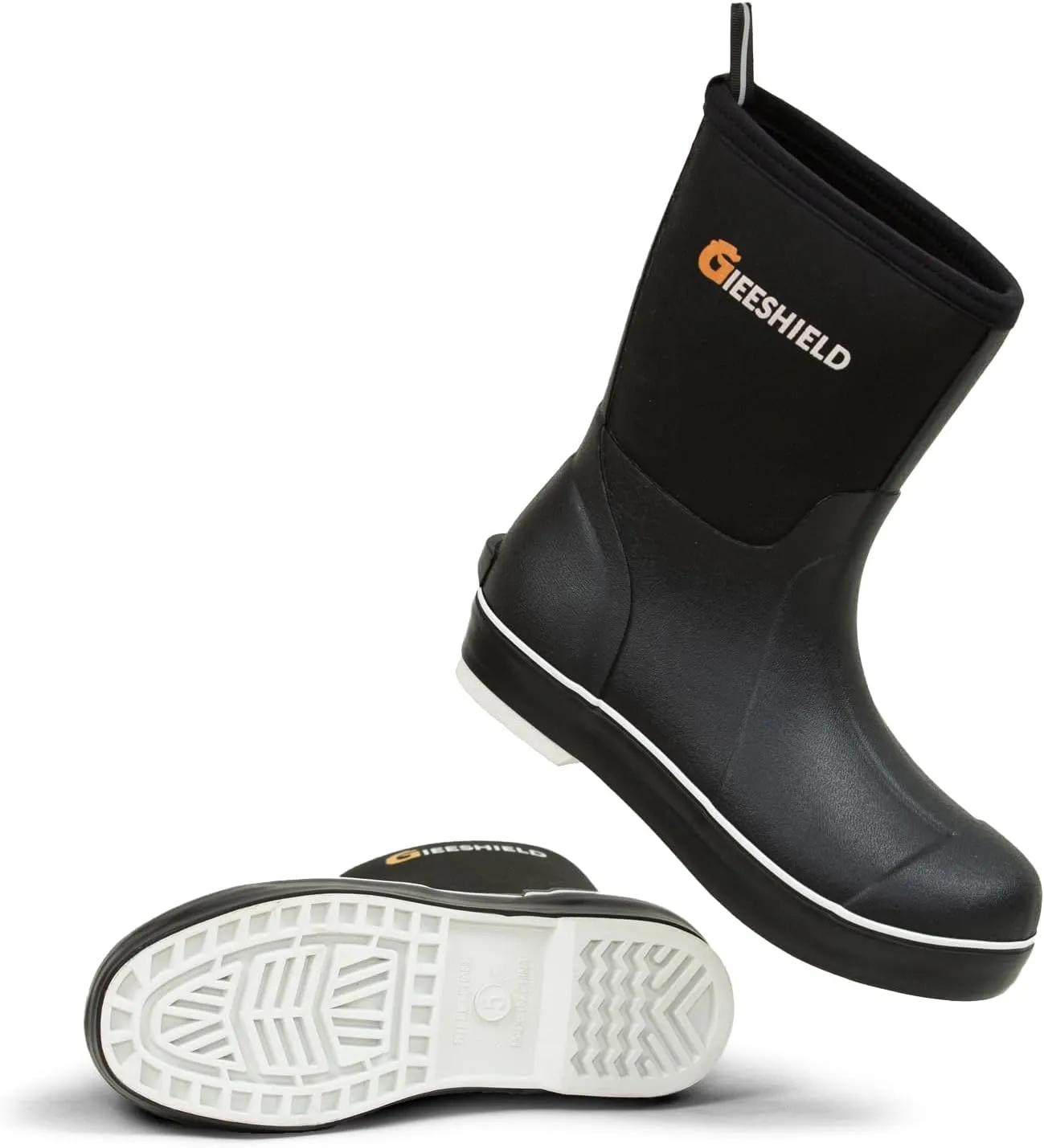 Mid-Calf Waterproof Insulated Rubber Boots with Steel Shank, 6mm Neoprene Rubber Boots for Men and Women, Ideal for Hunting, Farming, Gardening, and Fishing