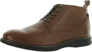MJNY Mens Casual Comfortable Genuine Leather Chukka Laceup Ankle Boots Lightweight Breathable Classic Fashion Chelsea Dress Boots