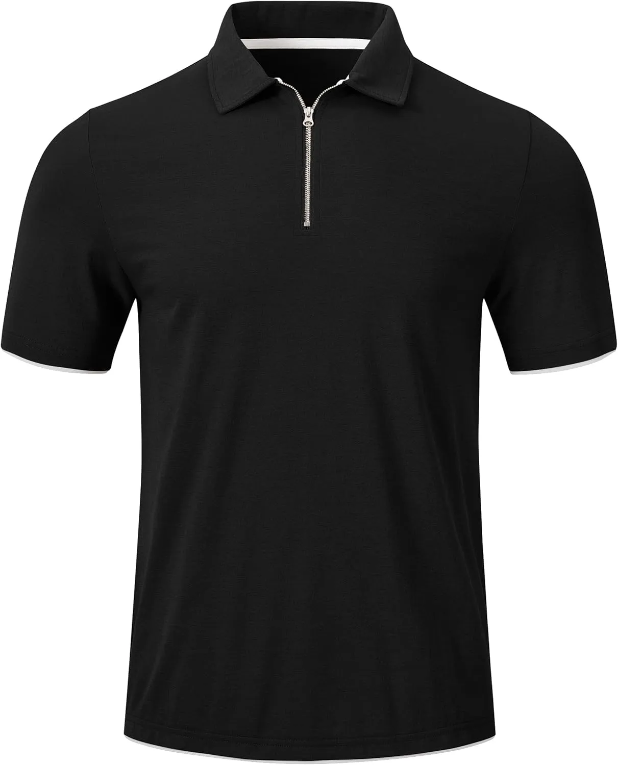MoFiz Mens Tracksuits Sets Shorts Quarter Zip Polo Shirts Bottom Shorts Outfits Sport Suits Casual Walking Sets Comfy