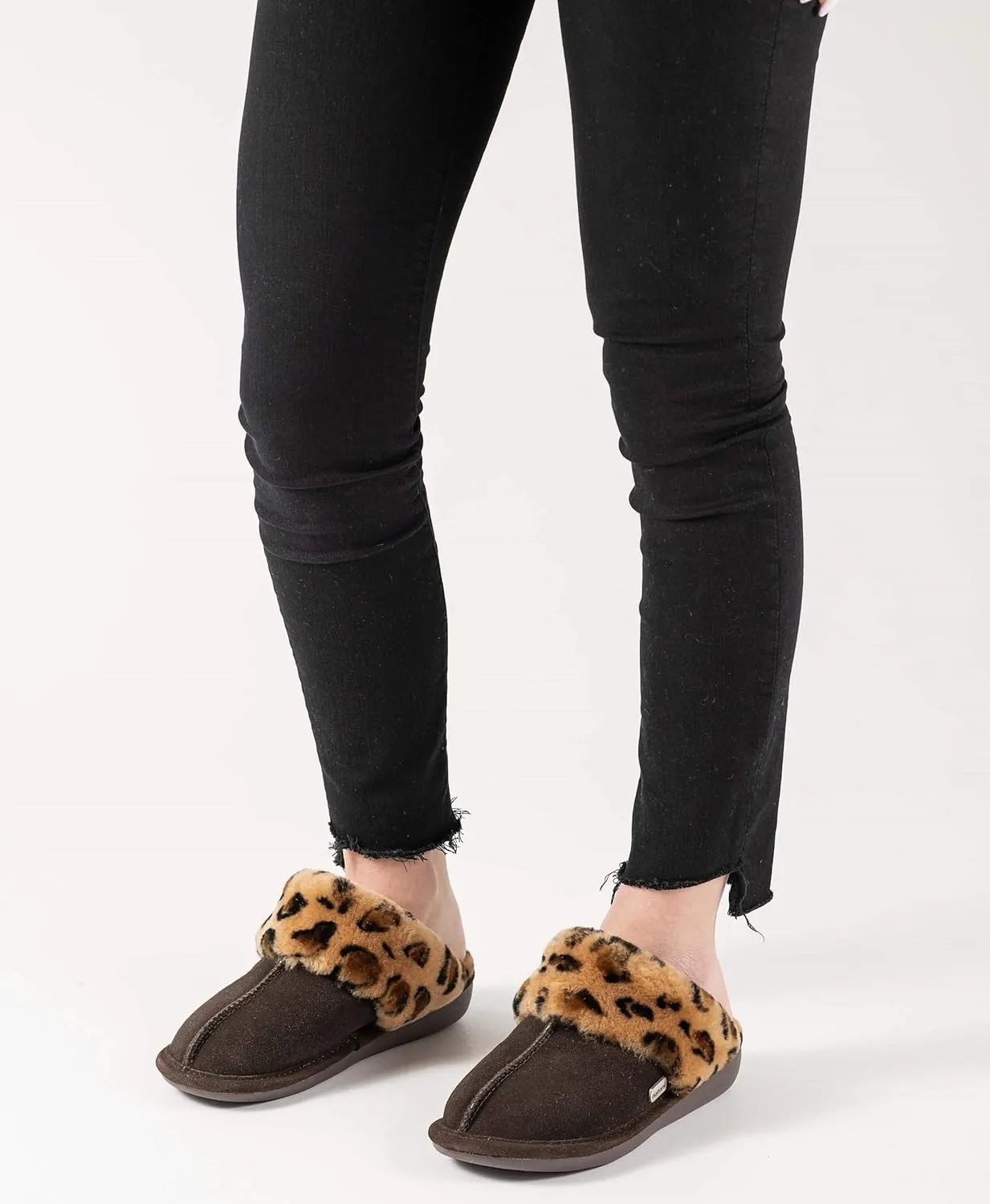 Natural Women's Marilyn Slippers Indoor Outdoor Fluffy Mules Warm Comfortable Slip-On House Shoes | 100% Real Suede Upper, Plush Sheepskin Lining, Cushioned EVA Sole