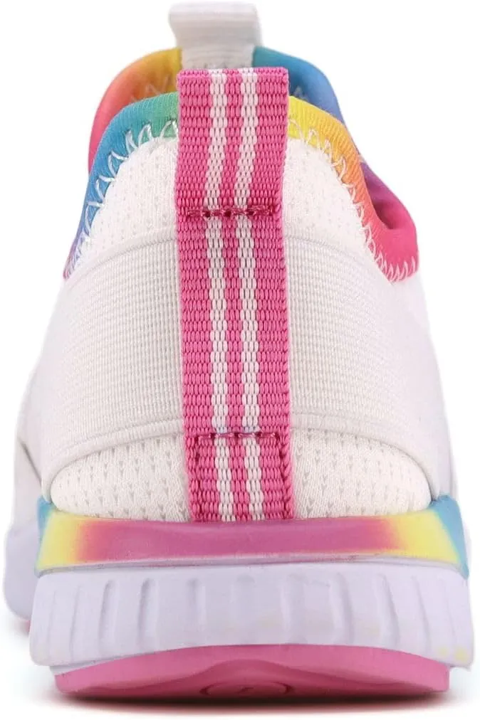 Nautica Girls' Slip-On Sneaker - Athletic Running Kids' Shoe for Walking, Running, Tennis, and Sports (Toddler/Little Kid)