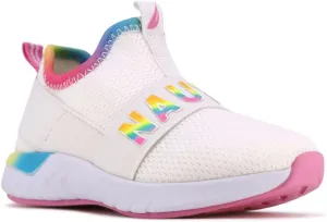 Nautica Girls' Slip-On Sneaker - Athletic Running Kids' Shoe for Walking, Running, Tennis, and Sports (Toddler/Little Kid)