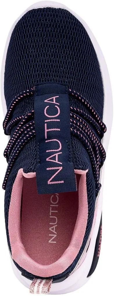 Nautica Kids Athletic Slip-On Sneakers - Comfortable Bungee Running Shoes for Boys and Girls - Stylish and Supportive Footwear for Active Kids (Big Kid/Little Kid/Toddler)