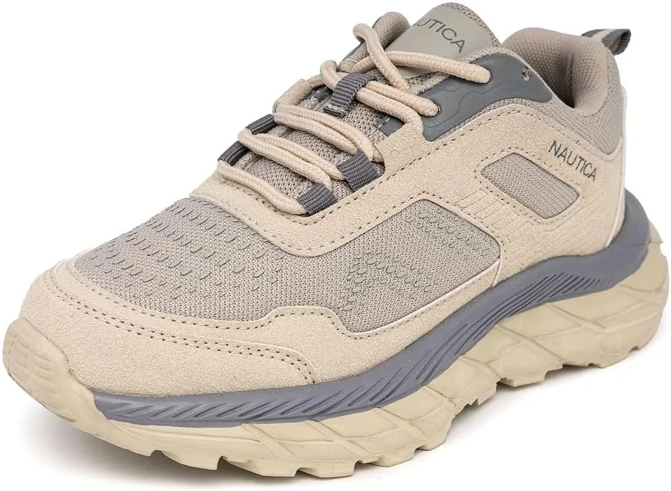 Nautica Kids Boys & Girls Athletic Sneakers - Chunky Cushion Heel Running & Hiking Shoes (Lace-Up/Bungee Slip-On) (Big Kid/Little Kid/Toddler)