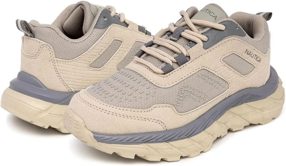 Nautica Kids Boys & Girls Athletic Sneakers - Chunky Cushion Heel Running & Hiking Shoes (Lace-Up/Bungee Slip-On) (Big Kid/Little Kid/Toddler)