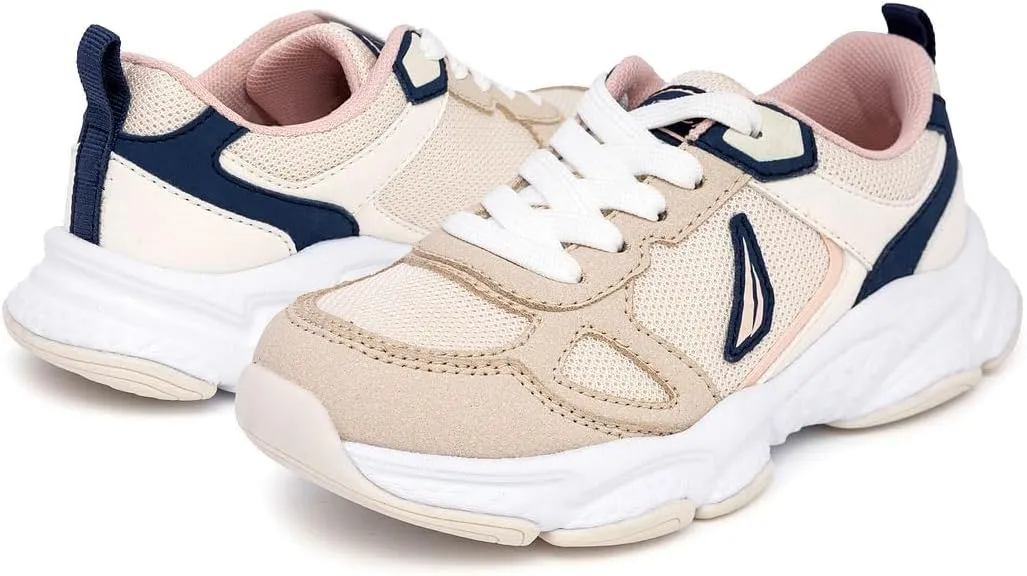 Nautica Kids Boys & Girls Athletic Sneakers - Chunky Cushion Heel Running & Hiking Shoes (Lace-Up/Bungee Slip-On) (Big Kid/Little Kid/Toddler)