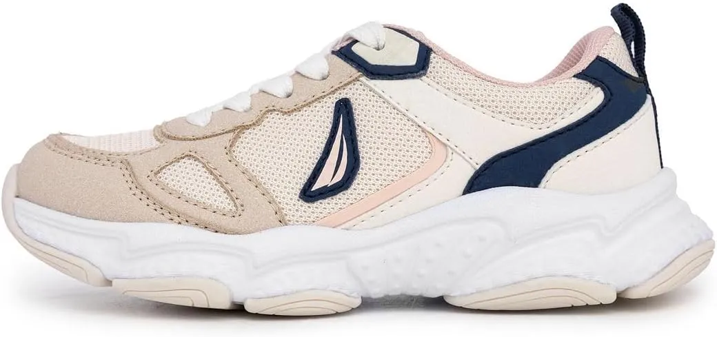 Nautica Kids Boys & Girls Athletic Sneakers - Chunky Cushion Heel Running & Hiking Shoes (Lace-Up/Bungee Slip-On) (Big Kid/Little Kid/Toddler)