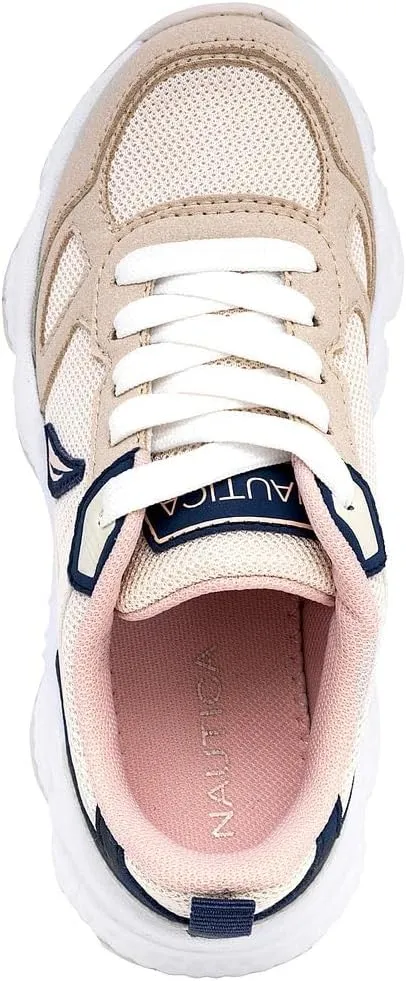 Nautica Kids Boys & Girls Athletic Sneakers - Chunky Cushion Heel Running & Hiking Shoes (Lace-Up/Bungee Slip-On) (Big Kid/Little Kid/Toddler)