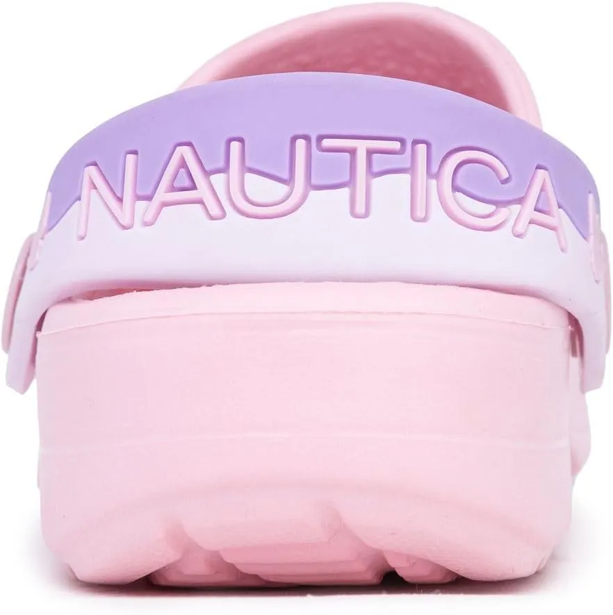 Nautica Kids Clog Sandals – Slip-On Lightweight Water Shoes with Adjustable Heel Strap – Comfortable EVA Slip-Resistant Clogs for Boys & Girls – Toddler & Youth Sizes