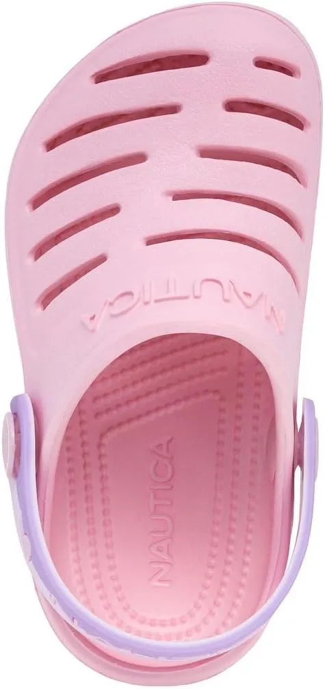 Nautica Kids Clog Sandals – Slip-On Lightweight Water Shoes with Adjustable Heel Strap – Comfortable EVA Slip-Resistant Clogs for Boys & Girls – Toddler & Youth Sizes