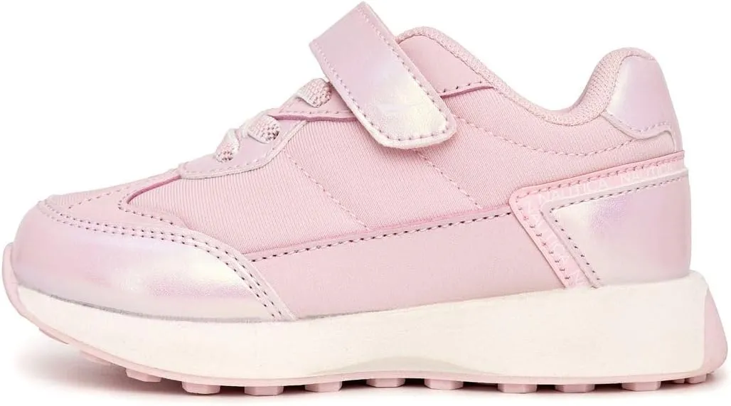 Nautica Kids Girls Athletic Sneakers - Comfortable Running Shoes with Adjustable Hook-and-Loop Strap, Toddler/Little Kid Sizes