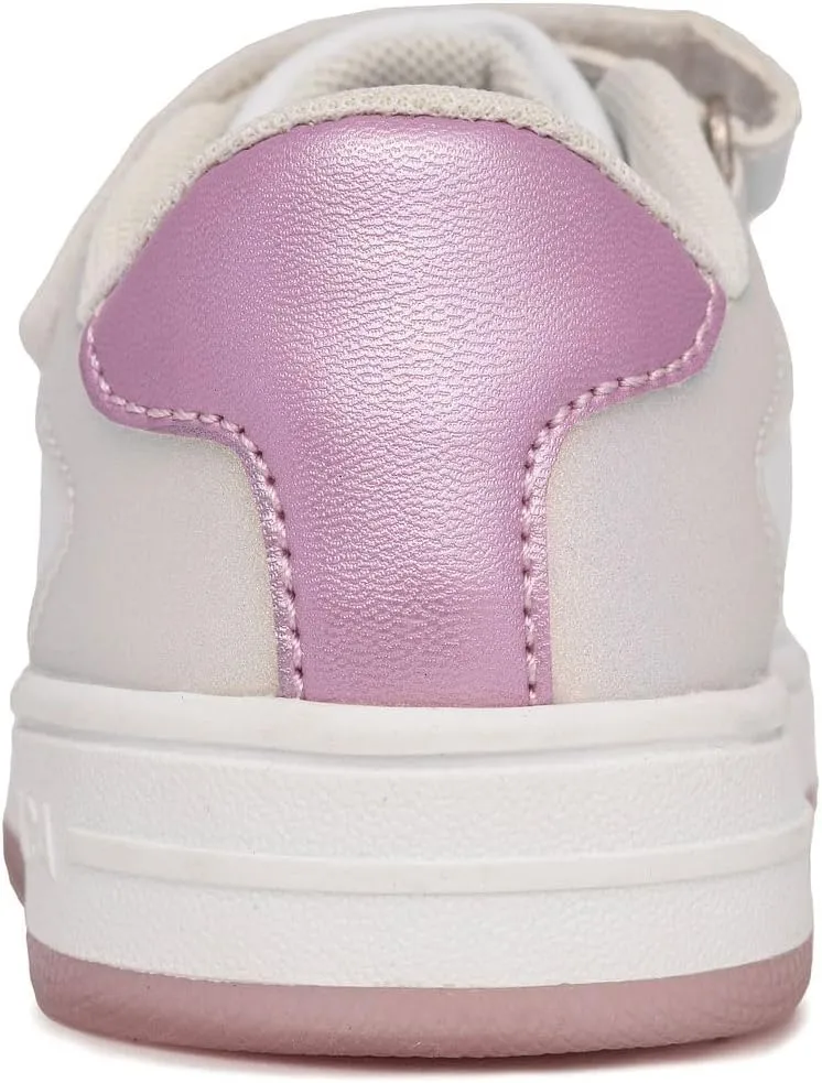 Nautica Kids Girls Sneakers with Adjustable Strap and Bungee Straps | Comfortable Casual Shoes (Toddler/Little Kid)