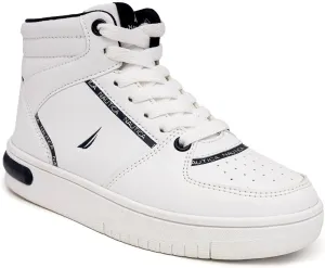Nautica Kids Sneaker: Lace-Up Fashion Shoe with Boot-Like High Top Design for Boys and Girls (Big Kid/Little Kid Sizes) - Horizon