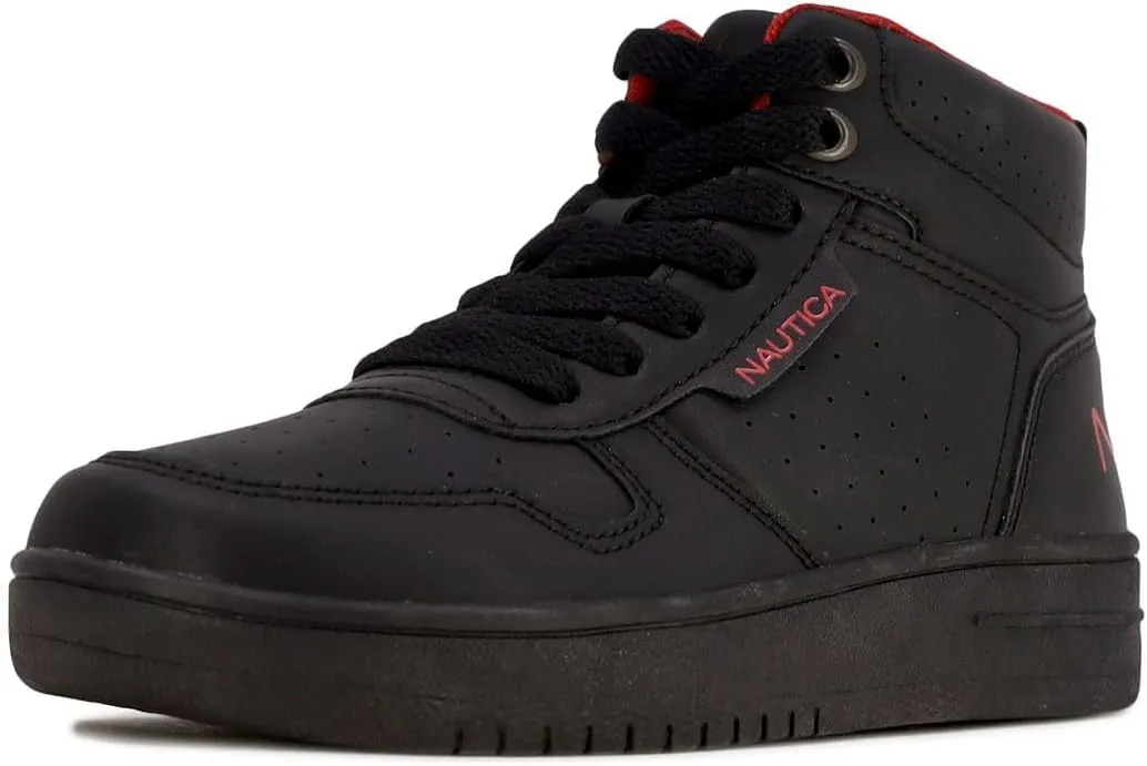 Nautica Kids Sneaker: Lace-Up Fashion Shoe with Boot-Like High Top Design for Boys and Girls (Big Kid/Little Kid Sizes) - Horizon