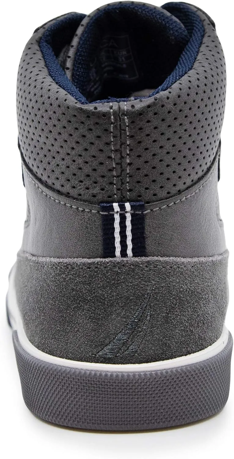 Nautica Kids Sneaker: Lace-Up Fashion Shoe with Boot-Like High Top Design for Boys and Girls (Big Kid/Little Kid Sizes) - Horizon