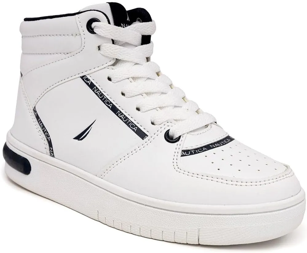 Nautica Kids Sneaker: Lace-Up Fashion Shoe with Boot-Like High Top Design for Boys and Girls (Big Kid/Little Kid Sizes) - Horizon