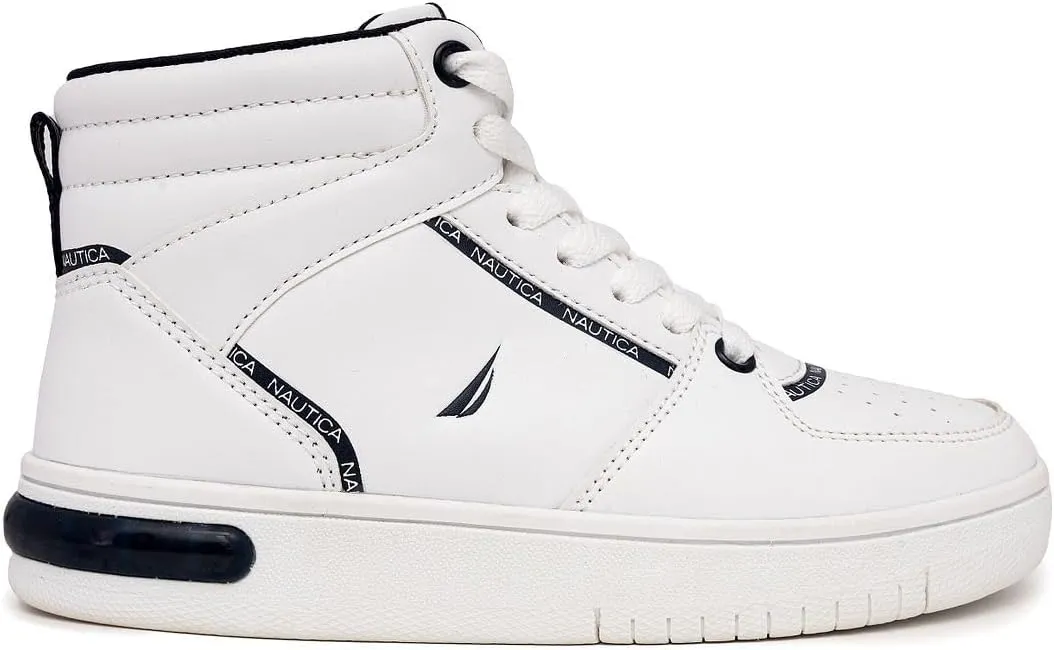 Nautica Kids Sneaker: Lace-Up Fashion Shoe with Boot-Like High Top Design for Boys and Girls (Big Kid/Little Kid Sizes) - Horizon