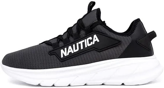 Nautica Mens Running Sneakers Sport Fashion Lace-Up Athletic Soft Shoes for Gym Tennis Men – Cushioned, Breathable, Lightweight & Comfortable