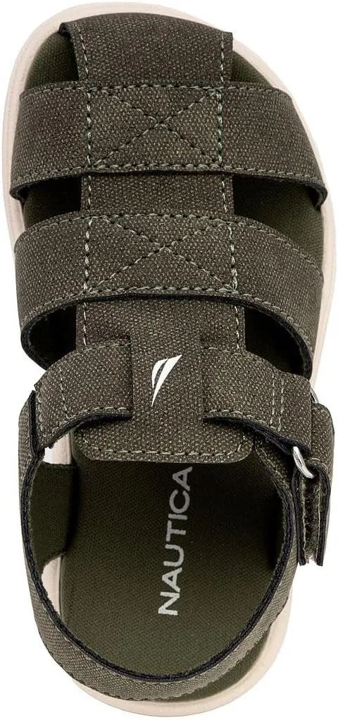 Nautica Toddler Sandals – Closed-Toe Athletic Summer Shoes for Boys & Girls with Adjustable Straps, Perfect for Active Play (Toddler & Little Kid Sizes)