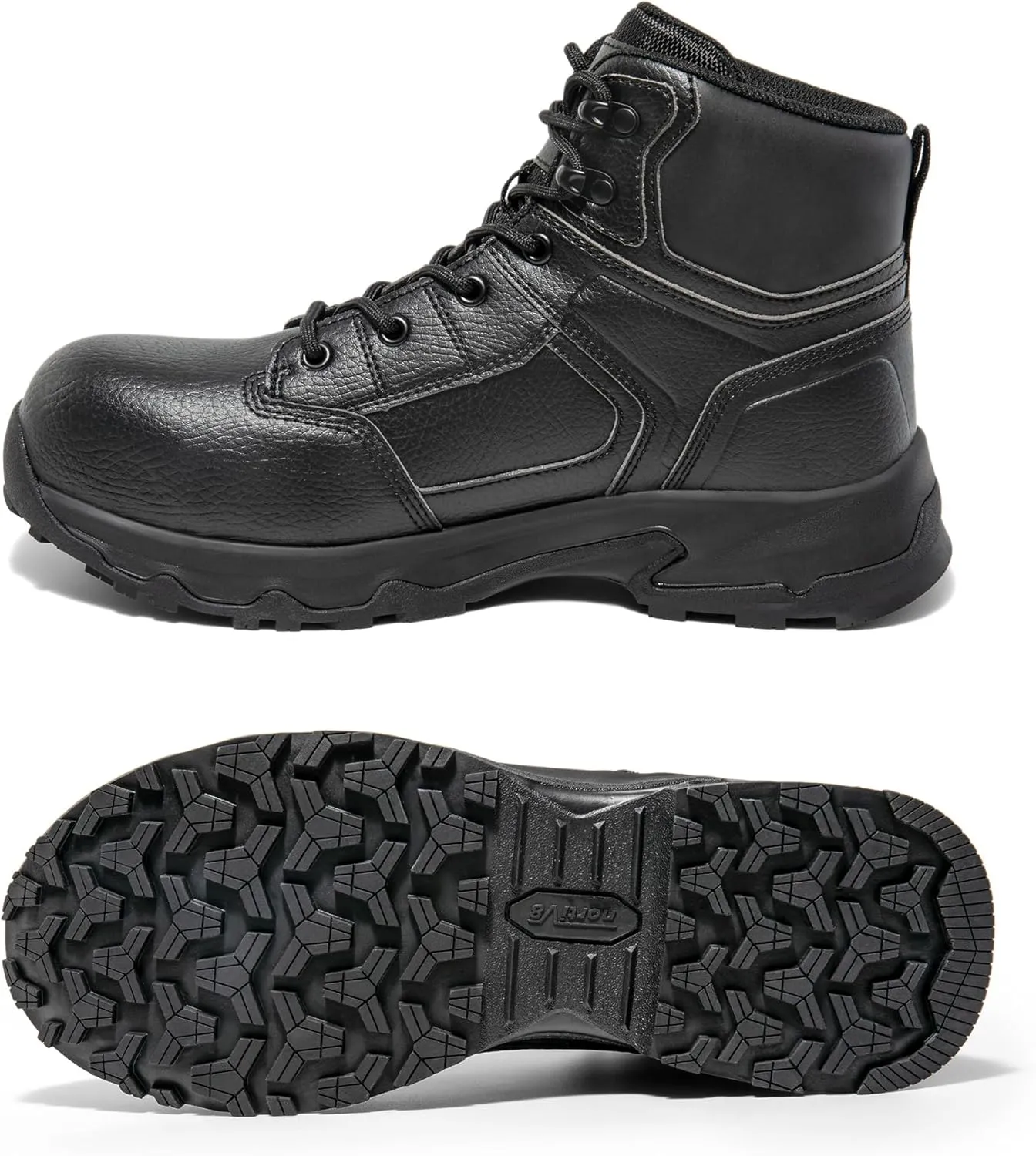 NORTIV 8 Steel Toe Boots for Men Safety Construction Work Boots,Waterproof