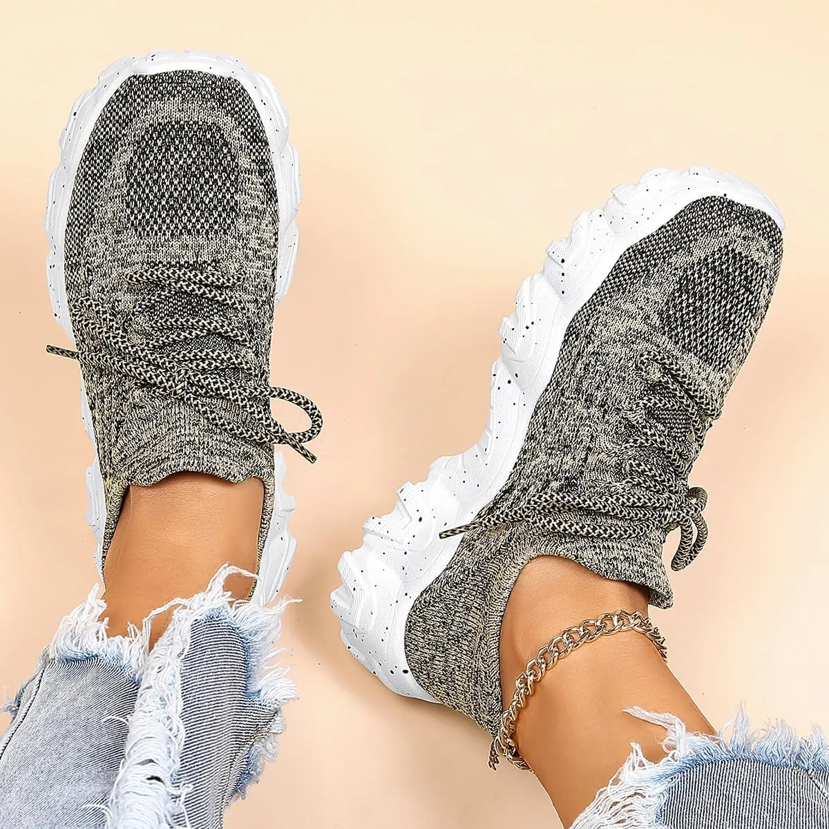 Nurse Babe Ortho Pro Tennis Shoes Women Classic Lace up Slip-on Breathable Sneakers