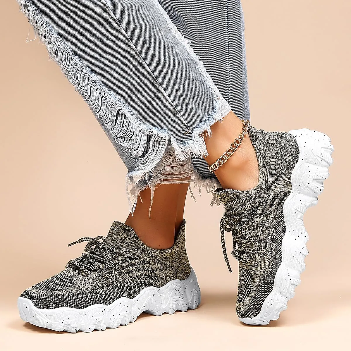 Nurse Babe Ortho Pro Tennis Shoes Women Classic Lace up Slip-on Breathable Sneakers